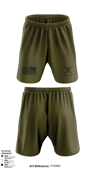 Athletic Shorts With Pockets, Bravo Company Det 1 Recruiting and Retention Battalion, National Guard, Teamtime, Team time, sublimation, custom sports apparel, team uniforms, spirit wear, spiritwear, sports uniforms, custom shirts, team store, custom team store, fundraiser sports, apparel fundraiser