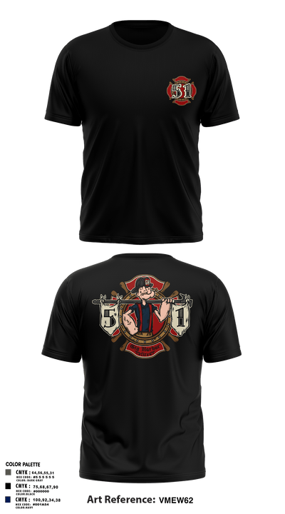 Station 51 74948008 Old School Cotton Feel Shirt - 9