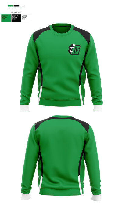 Clifton High School Volleyball 46628712 Crew Neck Sweatshirt - 1