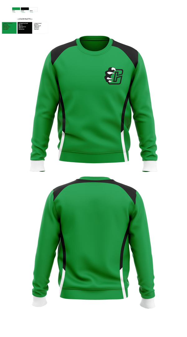 Crew Neck Sweatshirt, Clifton High School Volleyball, Women's Volleyball, Teamtime, Team time, sublimation, custom sports apparel, team uniforms, spirit wear, spiritwear, sports uniforms, custom shirts, team store, custom team store, fundraiser sports, apparel fundraiser