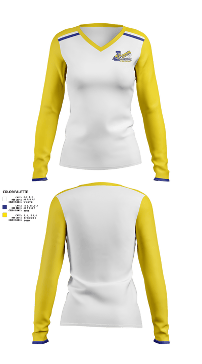 Johnsonburg Area Senior High School Band 95027927 Women's Long Sleeve V-neck Shirt - 42