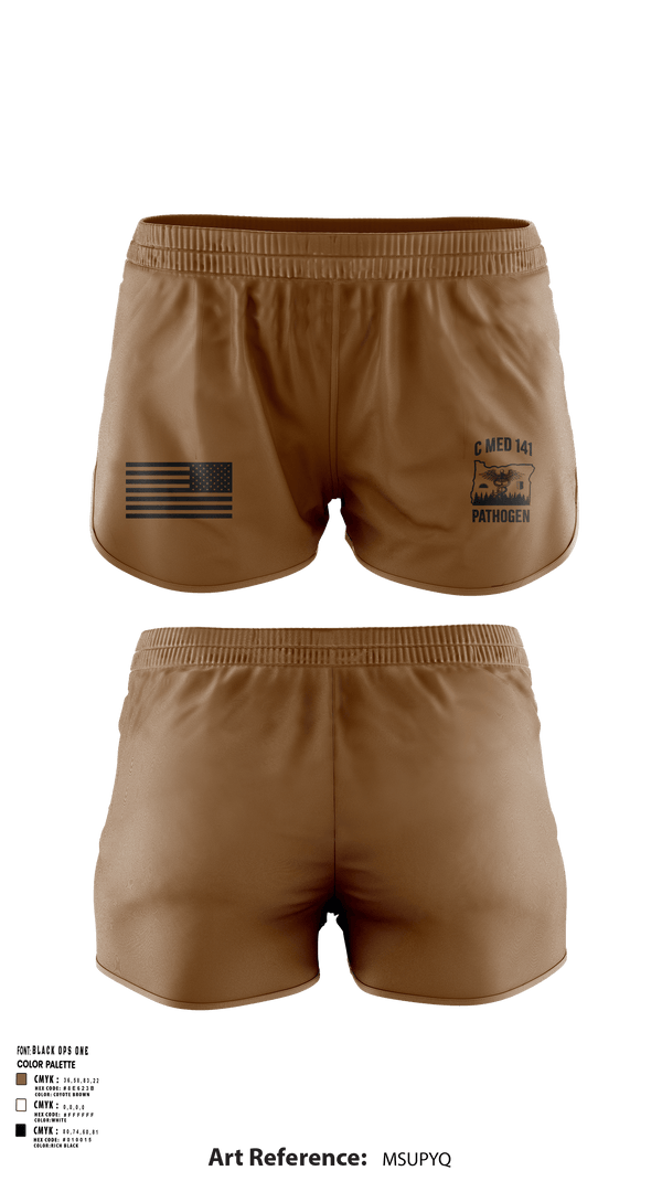 Ranger Panties, C MED 141, National Guard, Teamtime, Team time, sublimation, custom sports apparel, team uniforms, spirit wear, spiritwear, sports uniforms, custom shirts, team store, custom team store, fundraiser sports, apparel fundraiser