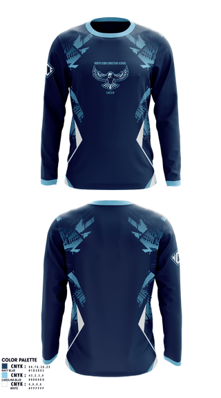 Long Sleeve Performance Shirt, North Cobb Christian School Cheer, Cheer, Teamtime, Team time, sublimation, custom sports apparel, team uniforms, spirit wear, spiritwear, sports uniforms, custom shirts, team store, custom team store, fundraiser sports, apparel fundraiser