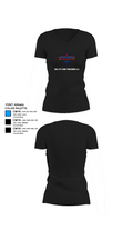 Hall of Fame Fireworks LLC 60559638 Women's Short Sleeve V-neck Shirt - 37
