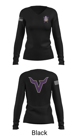Womens Long Sleeve Vneck Shirt, Valencia High School Basketball, Men's Basketball, Teamtime, Team time, sublimation, custom sports apparel, team uniforms, spirit wear, spiritwear, sports uniforms, custom shirts, team store, custom team store, fundraiser sports, apparel fundraiser