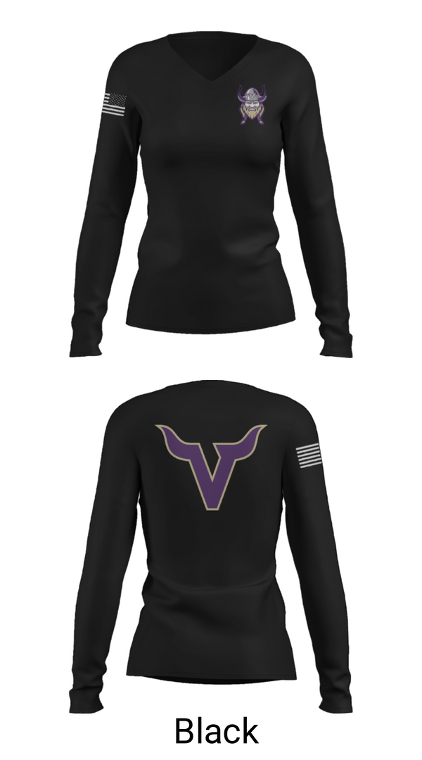 Womens Long Sleeve Vneck Shirt, Valencia High School Basketball, Men's Basketball, Teamtime, Team time, sublimation, custom sports apparel, team uniforms, spirit wear, spiritwear, sports uniforms, custom shirts, team store, custom team store, fundraiser sports, apparel fundraiser
