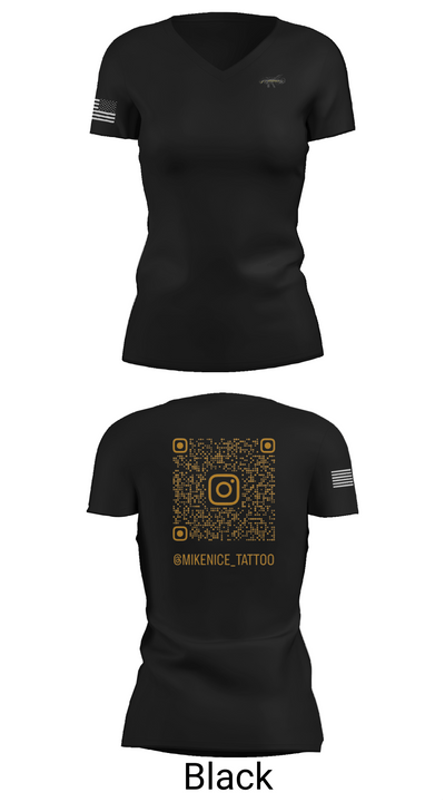 Ammunition ink 3066379 Women's Short Sleeve V-neck Shirt - 38