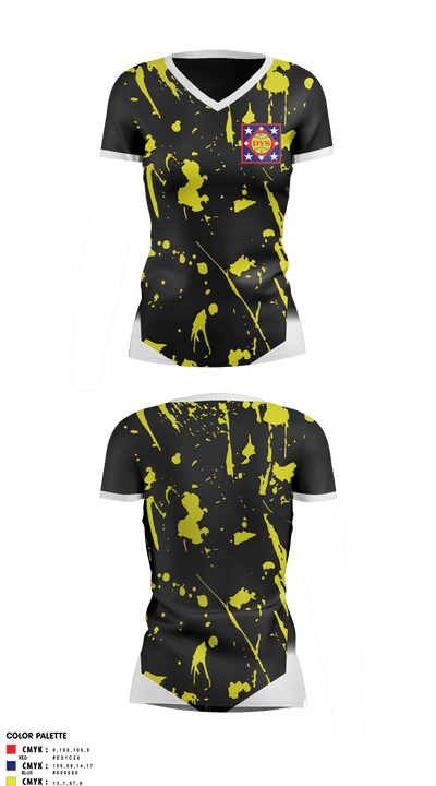 DYS Women's Short Sleeve V-neck Shirt - 2