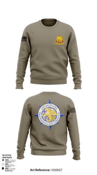 Crew Neck Sweatshirt, 773rd transportation company, Army, Teamtime, Team time, sublimation, custom sports apparel, team uniforms, spirit wear, spiritwear, sports uniforms, custom shirts, team store, custom team store, fundraiser sports, apparel fundraiser
