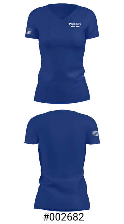 Pinnacle's Cubs Den 27159846 Women's Short Sleeve V-neck Shirt - 21