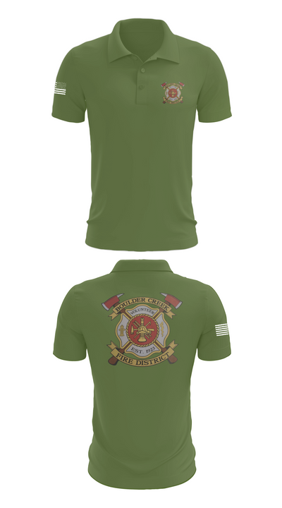 Boulder creek fire 92680239 Short Sleeve Performance Polo - 47