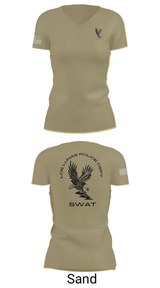 Womens Short Sleeve Vneck Shirt, LOS LUNAS POLICE DEPT. SWAT, , Teamtime, Team time, sublimation, custom sports apparel, team uniforms, spirit wear, spiritwear, sports uniforms, custom shirts, team store, custom team store, fundraiser sports, apparel fundraiser