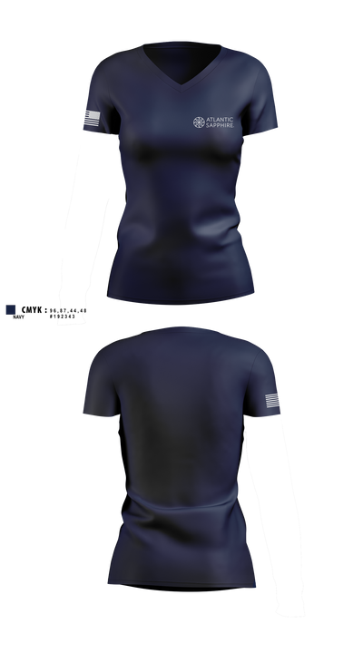 undefined Women's Short Sleeve V-neck Shirt - 2