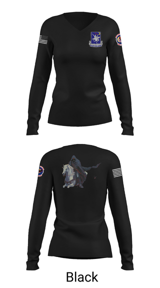 Womens Long Sleeve Vneck Shirt, 160th SOAR (A), , Teamtime, Team time, sublimation, custom sports apparel, team uniforms, spirit wear, spiritwear, sports uniforms, custom shirts, team store, custom team store, fundraiser sports, apparel fundraiser