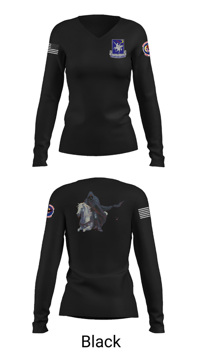160th SOAR (A) 66600205 Women's Long Sleeve V-neck Shirt - 37