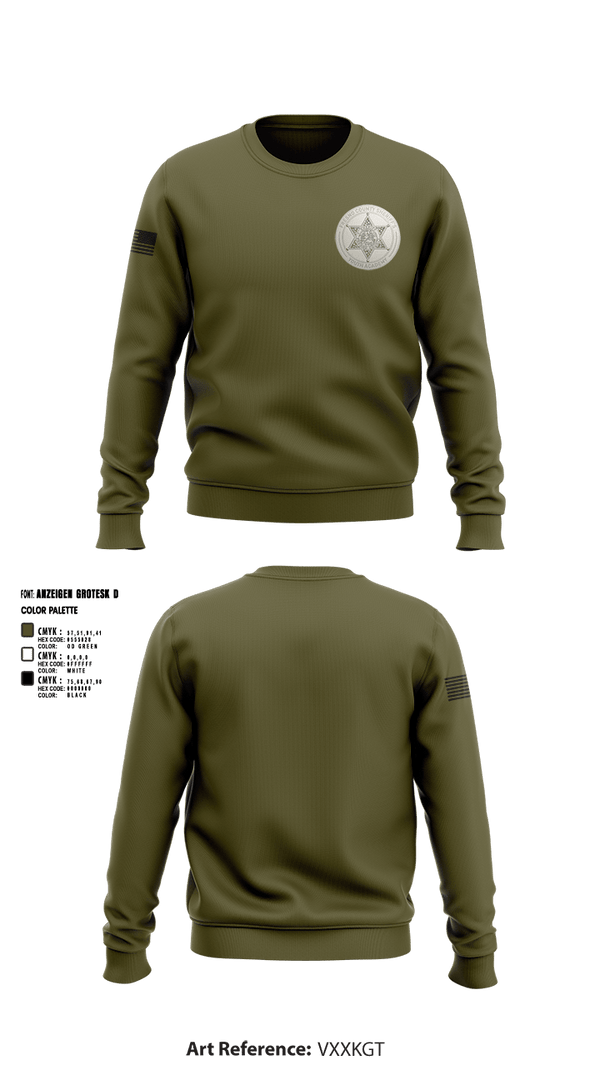 Crew Neck Sweatshirt, Fresno Sheriff Youth Academy, , Teamtime, Team time, sublimation, custom sports apparel, team uniforms, spirit wear, spiritwear, sports uniforms, custom shirts, team store, custom team store, fundraiser sports, apparel fundraiser