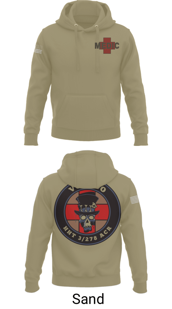 Hoodie, Voodoo Medics, National Guard, Teamtime, Team time, sublimation, custom sports apparel, team uniforms, spirit wear, spiritwear, sports uniforms, custom shirts, team store, custom team store, fundraiser sports, apparel fundraiser