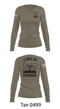 C MED 141 64606356 Women's Long Sleeve V-neck Shirt - 73