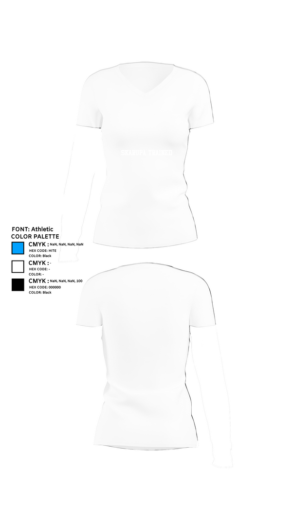Womens Short Sleeve Vneck Shirt, Skarupa Trained, , Teamtime, Team time, sublimation, custom sports apparel, team uniforms, spirit wear, spiritwear, sports uniforms, custom shirts, team store, custom team store, fundraiser sports, apparel fundraiser