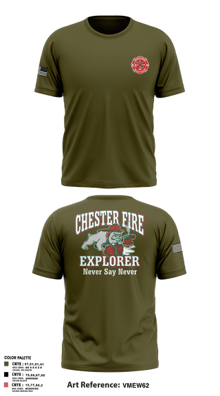 Old School Cotton Feel Shirt, Chester fire explorers, Fire Department, Teamtime, Team time, sublimation, custom sports apparel, team uniforms, spirit wear, spiritwear, sports uniforms, custom shirts, team store, custom team store, fundraiser sports, apparel fundraiser