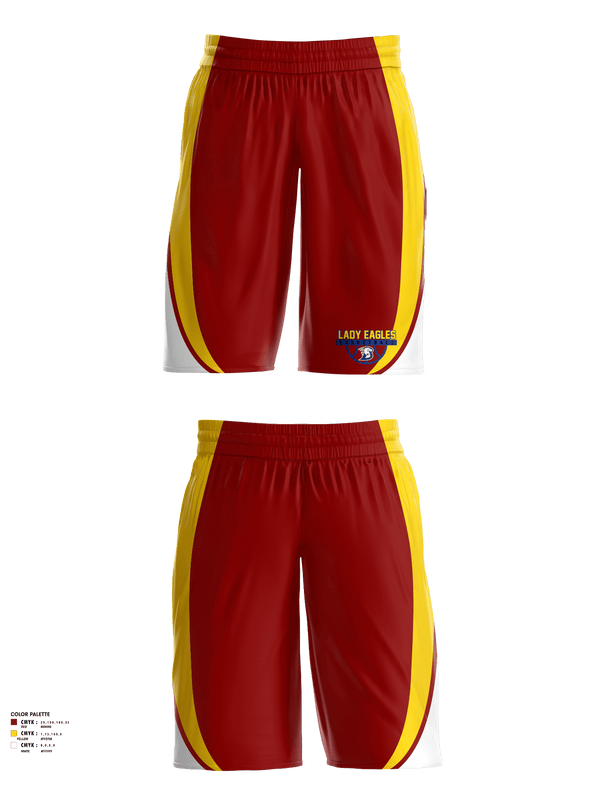 Womens Basketball Shorts, Ellicottville Central Middle School Basketball, Women's Basketball, Teamtime, Team time, sublimation, custom sports apparel, team uniforms, spirit wear, spiritwear, sports uniforms, custom shirts, team store, custom team store, fundraiser sports, apparel fundraiser