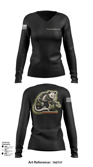 Womens Long Sleeve Vneck Shirt 1, TactiCuhRGV.com, Police, Teamtime, Team time, sublimation, custom sports apparel, team uniforms, spirit wear, spiritwear, sports uniforms, custom shirts, team store, custom team store, fundraiser sports, apparel fundraiser