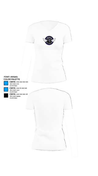 Womens Short Sleeve Vneck Shirt, Throckmorton High School Track and Field, Track & Field, Teamtime, Team time, sublimation, custom sports apparel, team uniforms, spirit wear, spiritwear, sports uniforms, custom shirts, team store, custom team store, fundraiser sports, apparel fundraiser
