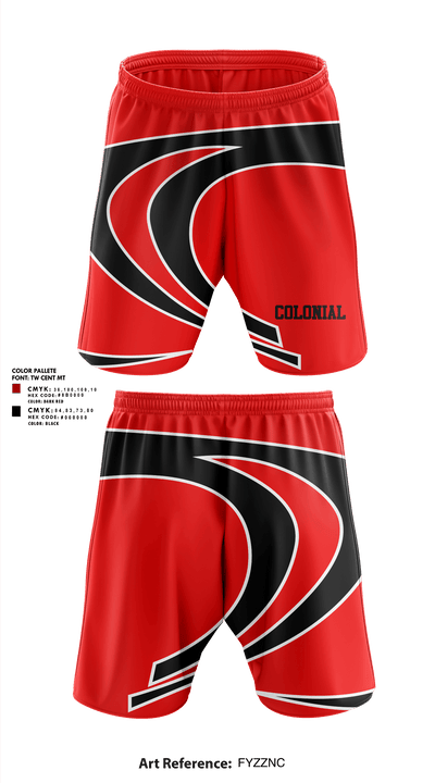Colonial 58713560 Athletic Shorts With Pockets - 1