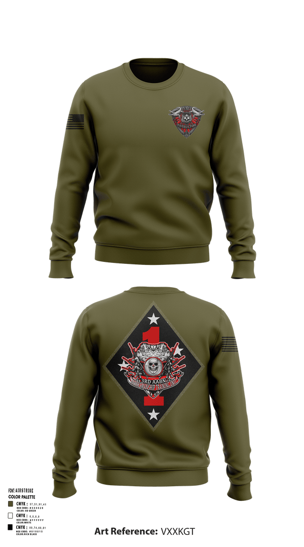 Crew Neck Sweatshirt, 3rd AABN MTU, Marines, Teamtime, Team time, sublimation, custom sports apparel, team uniforms, spirit wear, spiritwear, sports uniforms, custom shirts, team store, custom team store, fundraiser sports, apparel fundraiser