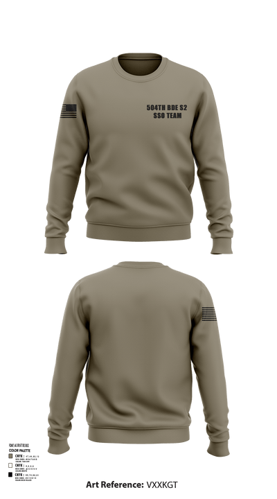 504th BDE S2 SSO Team 19347598 Crew Neck Sweatshirt - 117