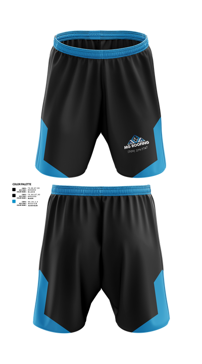 Mg roofing 39790868 Athletic Shorts With Pockets - 1