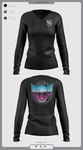 VALOR CO. 5BN, 1SFAB 4859482 Women's Long Sleeve V-neck Shirt - 4