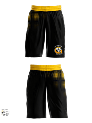 Mens Basketball Shorts, Grant Middle School Men's Basketball, , Teamtime, Team time, sublimation, custom sports apparel, team uniforms, spirit wear, spiritwear, sports uniforms, custom shirts, team store, custom team store, fundraiser sports, apparel fundraiser