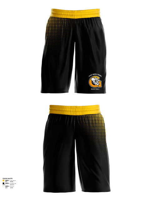 Mens Basketball Shorts, Grant Middle School Men's Basketball, , Teamtime, Team time, sublimation, custom sports apparel, team uniforms, spirit wear, spiritwear, sports uniforms, custom shirts, team store, custom team store, fundraiser sports, apparel fundraiser