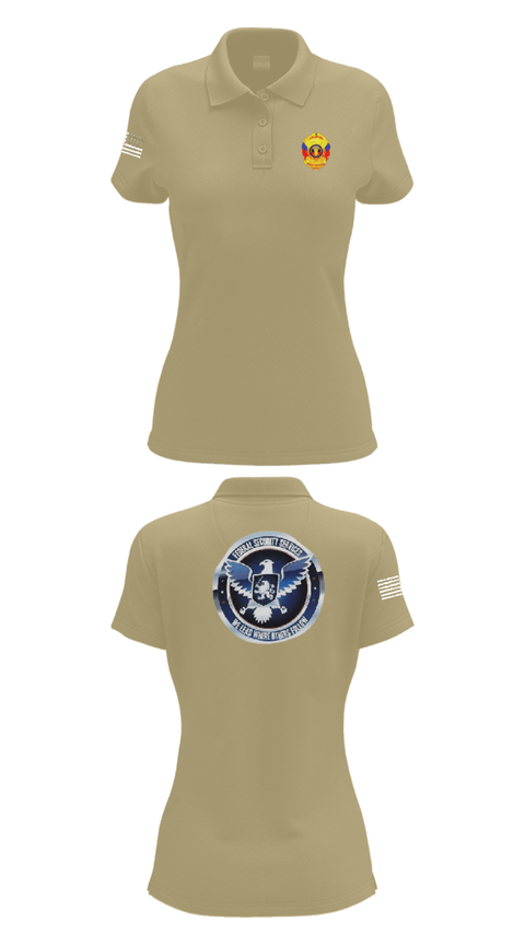 Women's Short Sleeve Performance Polo, TS FEDERAL PRIVATE SECURITY & BODYGUARD, Police, Teamtime, Team time, sublimation, custom sports apparel, team uniforms, spirit wear, spiritwear, sports uniforms, custom shirts, team store, custom team store, fundraiser sports, apparel fundraiser