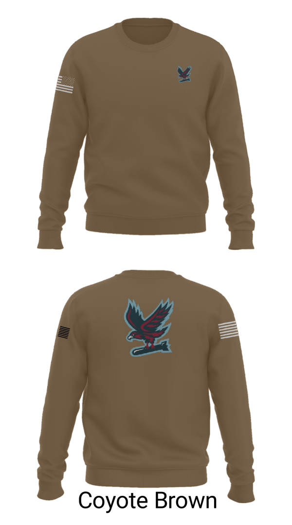 Crew Neck Sweatshirt, Hawksquad, Air Force, Teamtime, Team time, sublimation, custom sports apparel, team uniforms, spirit wear, spiritwear, sports uniforms, custom shirts, team store, custom team store, fundraiser sports, apparel fundraiser