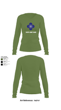 338th Army Band 31554965 Women's Long Sleeve V-neck Shirt - 42