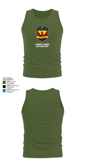 Tank Top, Wounded Warrior Battalion West, , Teamtime, Team time, sublimation, custom sports apparel, team uniforms, spirit wear, spiritwear, sports uniforms, custom shirts, team store, custom team store, fundraiser sports, apparel fundraiser