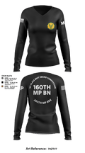 160th mp bn 37897815 Women's Long Sleeve V-neck Shirt - 106