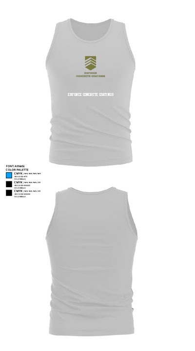 ENFORCE CONCRETE COATINGS 12824441 Tank Top - 13
