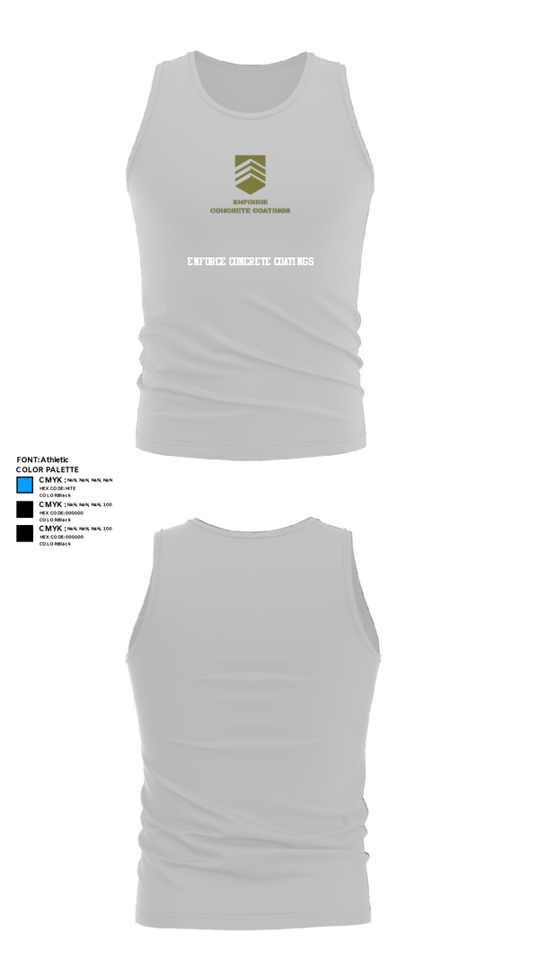 Tank Top, ENFORCE CONCRETE COATINGS, , Teamtime, Team time, sublimation, custom sports apparel, team uniforms, spirit wear, spiritwear, sports uniforms, custom shirts, team store, custom team store, fundraiser sports, apparel fundraiser