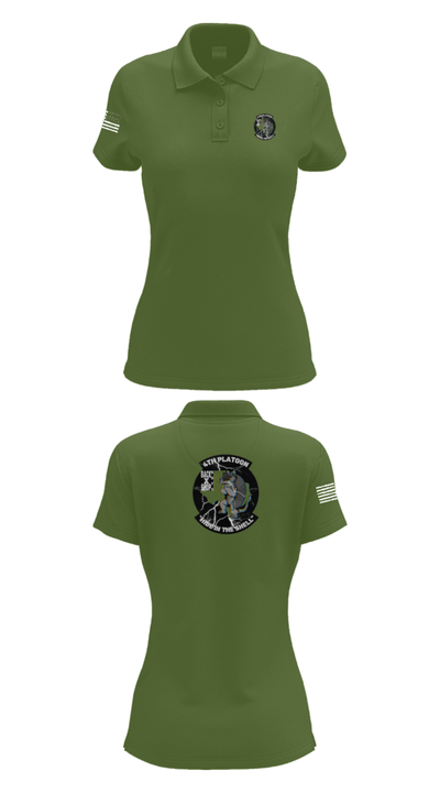 90th ASB B co 4Th Platoon 5922701 Women's Short Sleeve Performance Polo  - 55