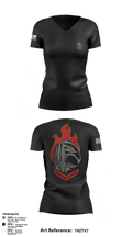 A 3-43 24192338 Women's Short Sleeve V-neck Shirt - 9