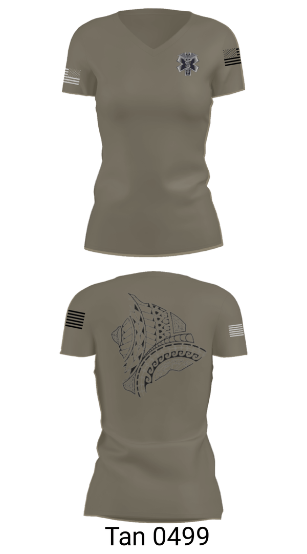 Women's Short Sleeve Vneck Shirt, MEDICS, National Guard, Teamtime, Team time, sublimation, custom sports apparel, team uniforms, spirit wear, spiritwear, sports uniforms, custom shirts, team store, custom team store, fundraiser sports, apparel fundraiser