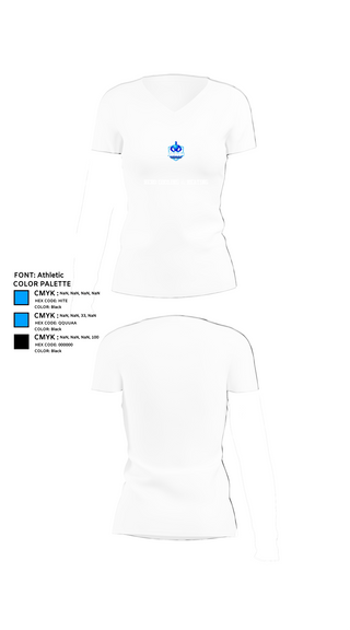 Womens Short Sleeve Vneck Shirt, Hero Cooling & Heating, , Teamtime, Team time, sublimation, custom sports apparel, team uniforms, spirit wear, spiritwear, sports uniforms, custom shirts, team store, custom team store, fundraiser sports, apparel fundraiser