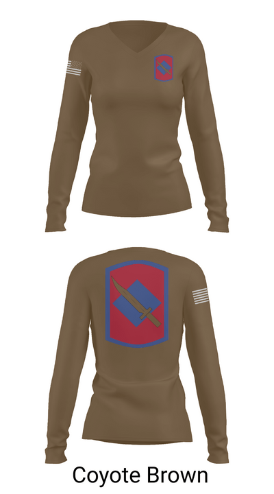 39th Infantry Brigade 34515329 Women's Long Sleeve V-neck Shirt - 17