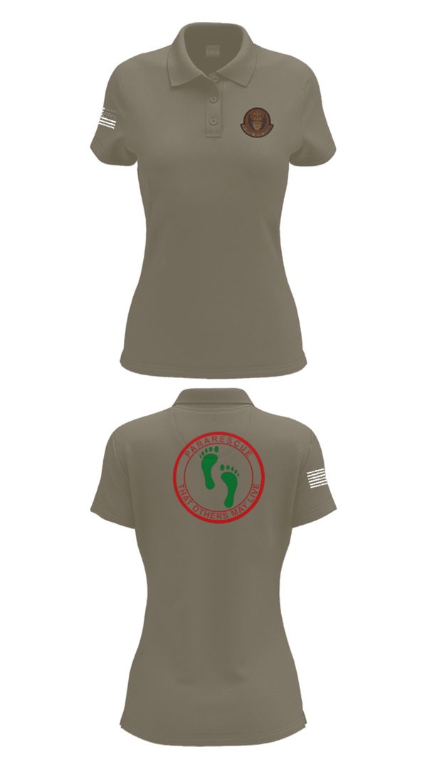 Women's Short Sleeve Performance Polo, 22 STS, Air Force, Teamtime, Team time, sublimation, custom sports apparel, team uniforms, spirit wear, spiritwear, sports uniforms, custom shirts, team store, custom team store, fundraiser sports, apparel fundraiser