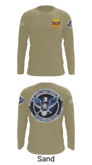 Long Sleeve Performance Shirt, TS FEDERAL PRIVATE SECURITY & BODYGUARD, Police, Teamtime, Team time, sublimation, custom sports apparel, team uniforms, spirit wear, spiritwear, sports uniforms, custom shirts, team store, custom team store, fundraiser sports, apparel fundraiser