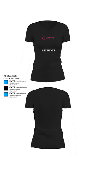 Womens Short Sleeve Vneck Shirt, Alex Loewen, , Teamtime, Team time, sublimation, custom sports apparel, team uniforms, spirit wear, spiritwear, sports uniforms, custom shirts, team store, custom team store, fundraiser sports, apparel fundraiser