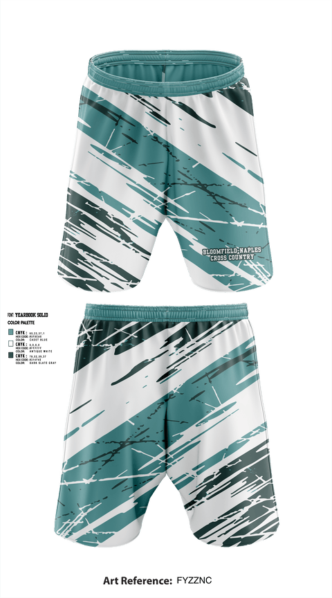 Athletic Shorts With Pockets, Bloomfield-Naples, Cross Country, Teamtime, Team time, sublimation, custom sports apparel, team uniforms, spirit wear, spiritwear, sports uniforms, custom shirts, team store, custom team store, fundraiser sports, apparel fundraiser